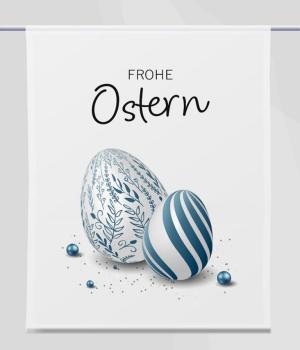 Preview: Ostern-moderna-blue-rechteckig, Scheibenhänger eckig